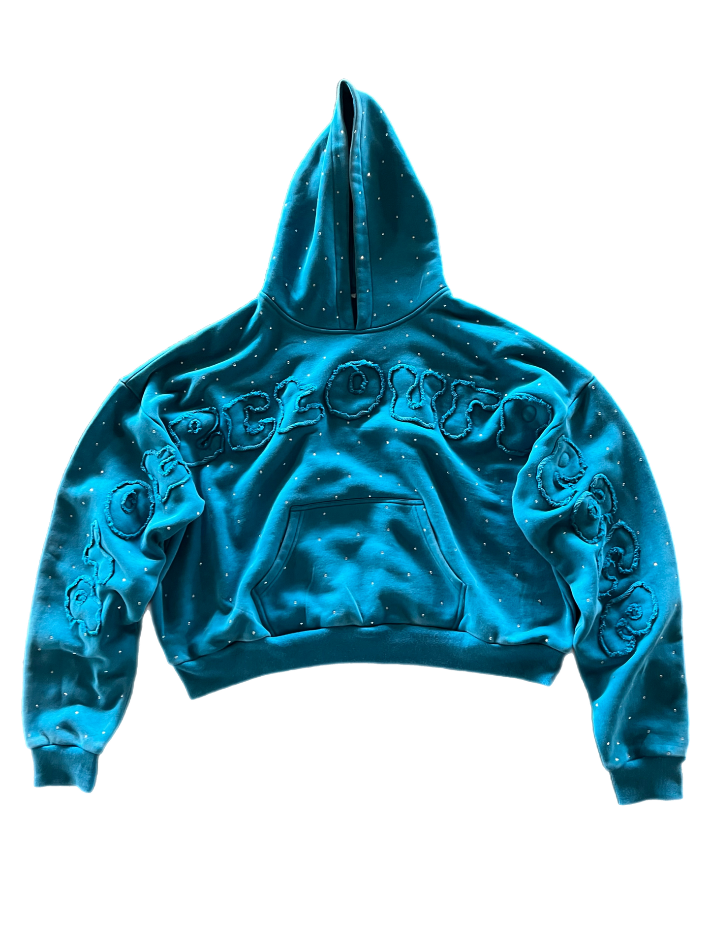 "ProtectOurPeace" Ribbed Crop Fit Hoodie