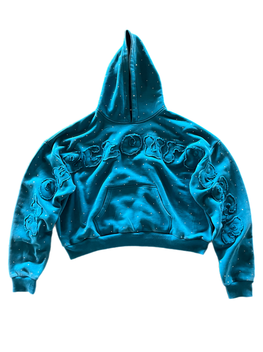 "ProtectOurPeace" Ribbed Crop Fit Hoodie